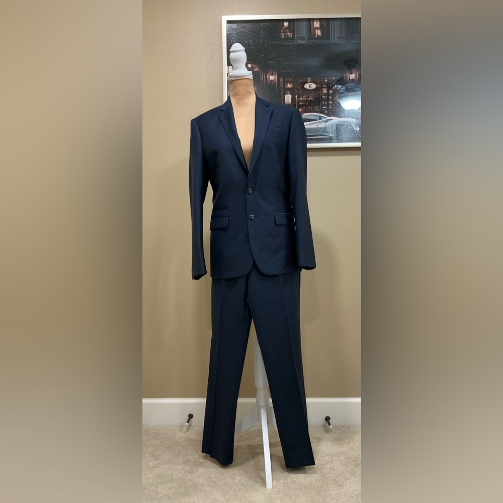 Men Express Dark Blue Suit Set